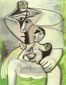 Maternit a la pomme Woman et enfant 1971 Kubismus Pablo Picasso